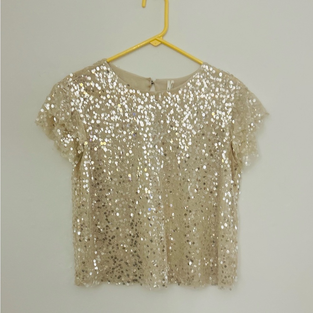 Anthropologie Sequin Blouse